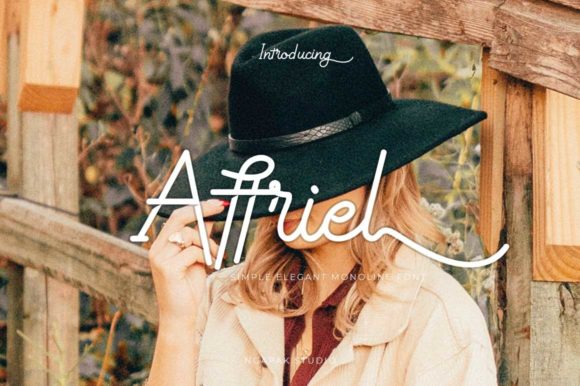 Affriel: A Vintage Script Font for Makers
