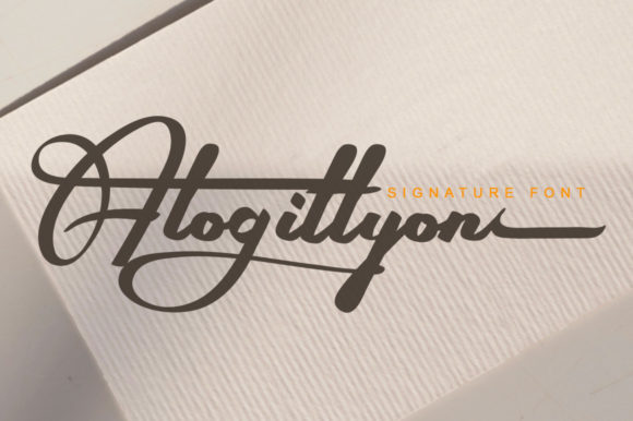 Alogittyon: Elegant Script Font for Editorial Design