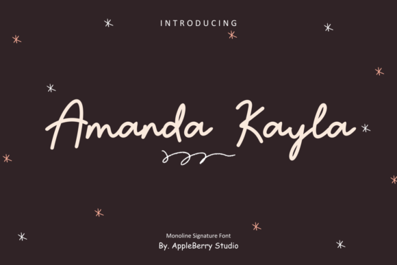 Amanda Kayla: A Delicate Script Font for Modern Web Design