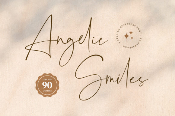 Angelic Smiles Font Review for Elegant Branding