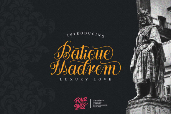 Batique Madrem: A Refined Script Typeface for Editorial Design