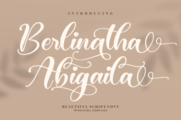 Berlinatha Abigaila Font for Digital Design