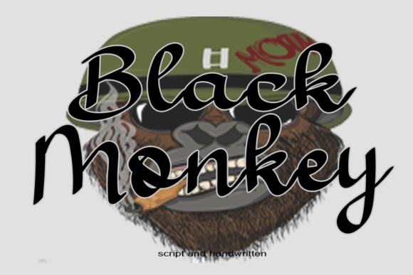 Black Monkey Font for Playful Web Design