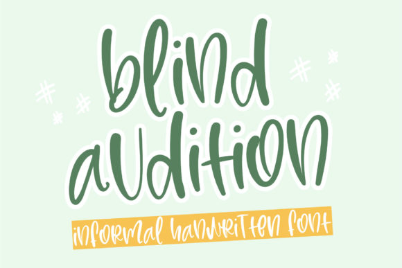 Blind Audition Font for Polished Brand Identity