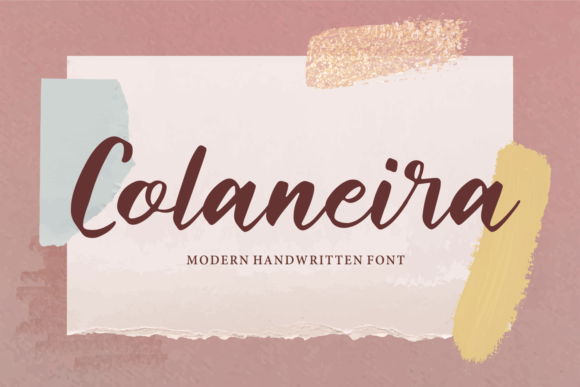 Colaneira: A Modern Script Font for Makers