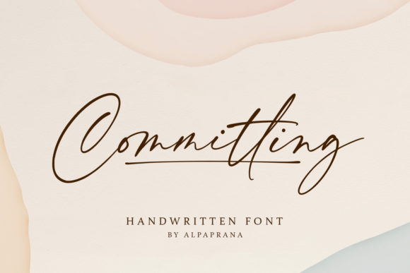 Committing Font: Elevate Campaigns with Elegant Script