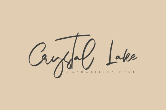 Crystal Lake Font: An Elegant Script for Modern Branding