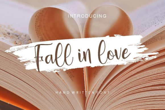 Fall in Love Script Font for Editorial Design