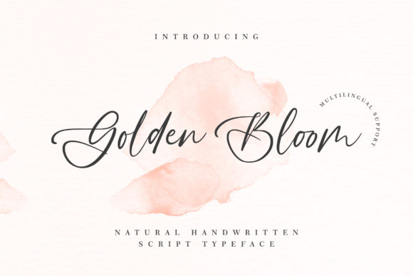 Golden Bloom Font for Elegant Editorial Design