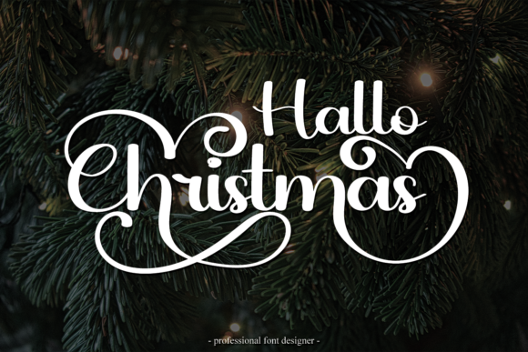 Hallo Christmas Font Review for Elegant Branding
