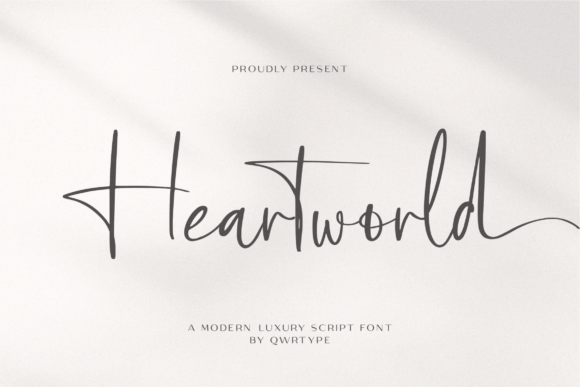 Heartworld: The Elegant Script Font for Makers