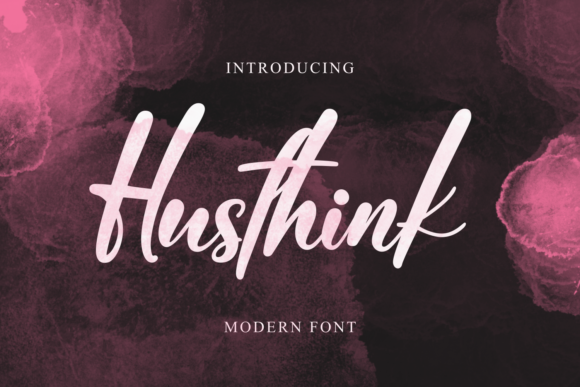 Husthink: A Delicate Script Font for Elegant Campaigns