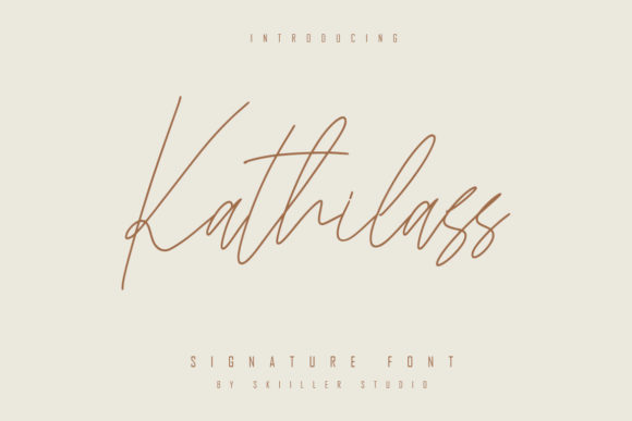 Kathilass Script Font for Digital Branding