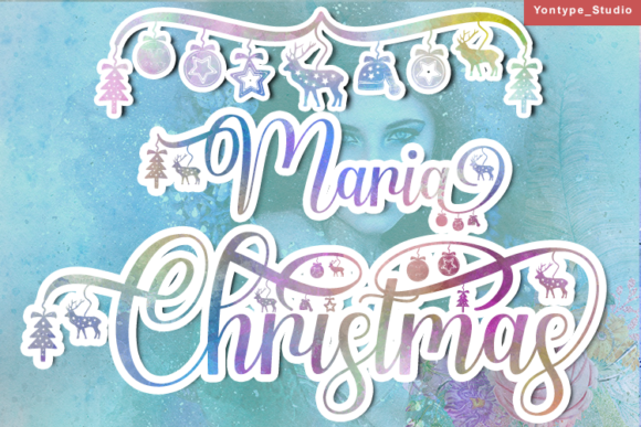 Maria Christmas Font for Elegant Branding