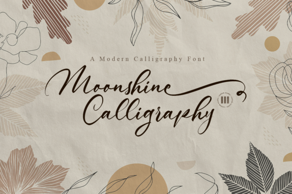 Moonshine Calligraphy Font for Campaign Design