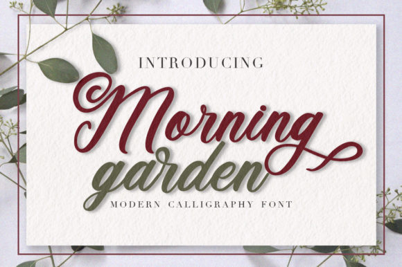 Morning Garden Script Font for Editorial Design