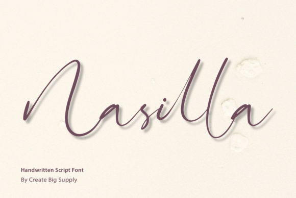Nasilla: A Dazzling Script Font for Editorial Design