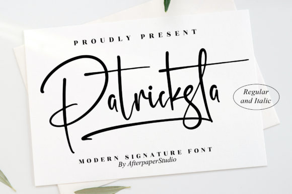 Patricksta: A Refined Script Font for Editorial Design