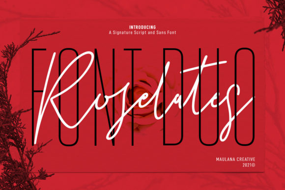Roselates Duo: A Branded Font Typeface for Modern Campaigns