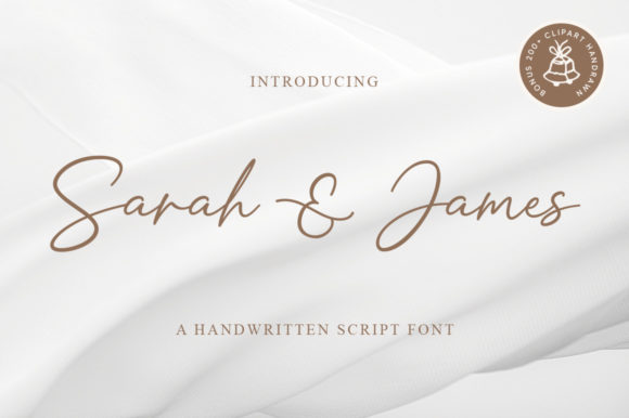 Sarah James: Elegant Script Font for Editorial Design