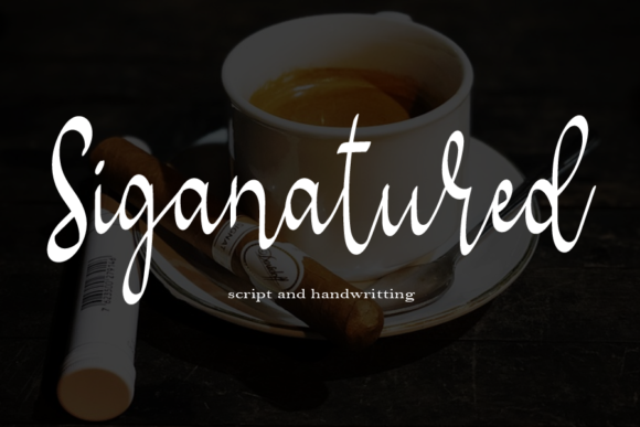 Signatured Font: Elegant Script for Handmade Brands