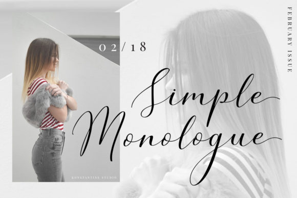 Simple Monologue Typeface for Modern Campaigns
