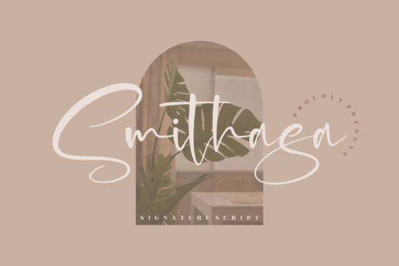 Smithasa: A Signature Script Font for Editorial Design