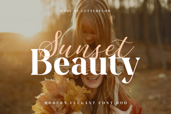 Sunset Beauty: The Perfect Duo Font for Makers