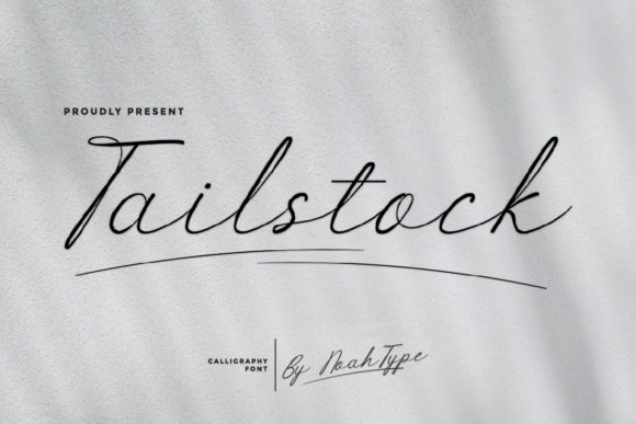 Tailstock Font for Elegant Craft Designs