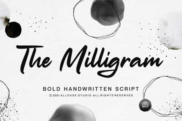 The Milligram Script Font for Editorial Design