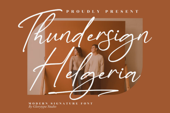Thundersign Helgeria: A Magical Script Font for Makers