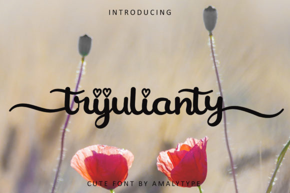 Trijulianty Font for Elegant Web Design