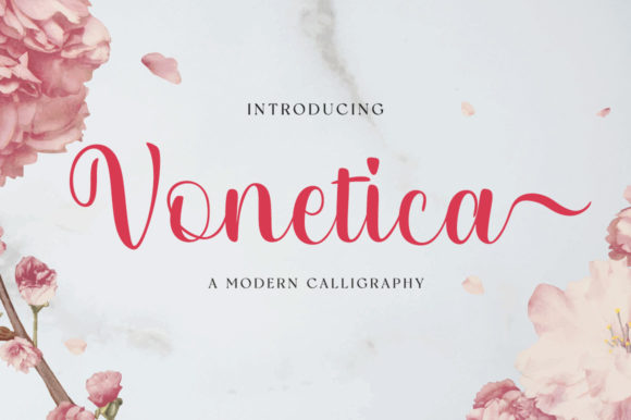 Vonetica: An Elegant Script Handwritten Font for Makers